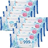 レック(LEC) レック アラクリーネ 純水99.9% ウェットシート 65枚入×8個 【激落ちくん】/手・口もとの汚れに/ 日本製 / ノンアルコール / パラベン無添加 / 無香料