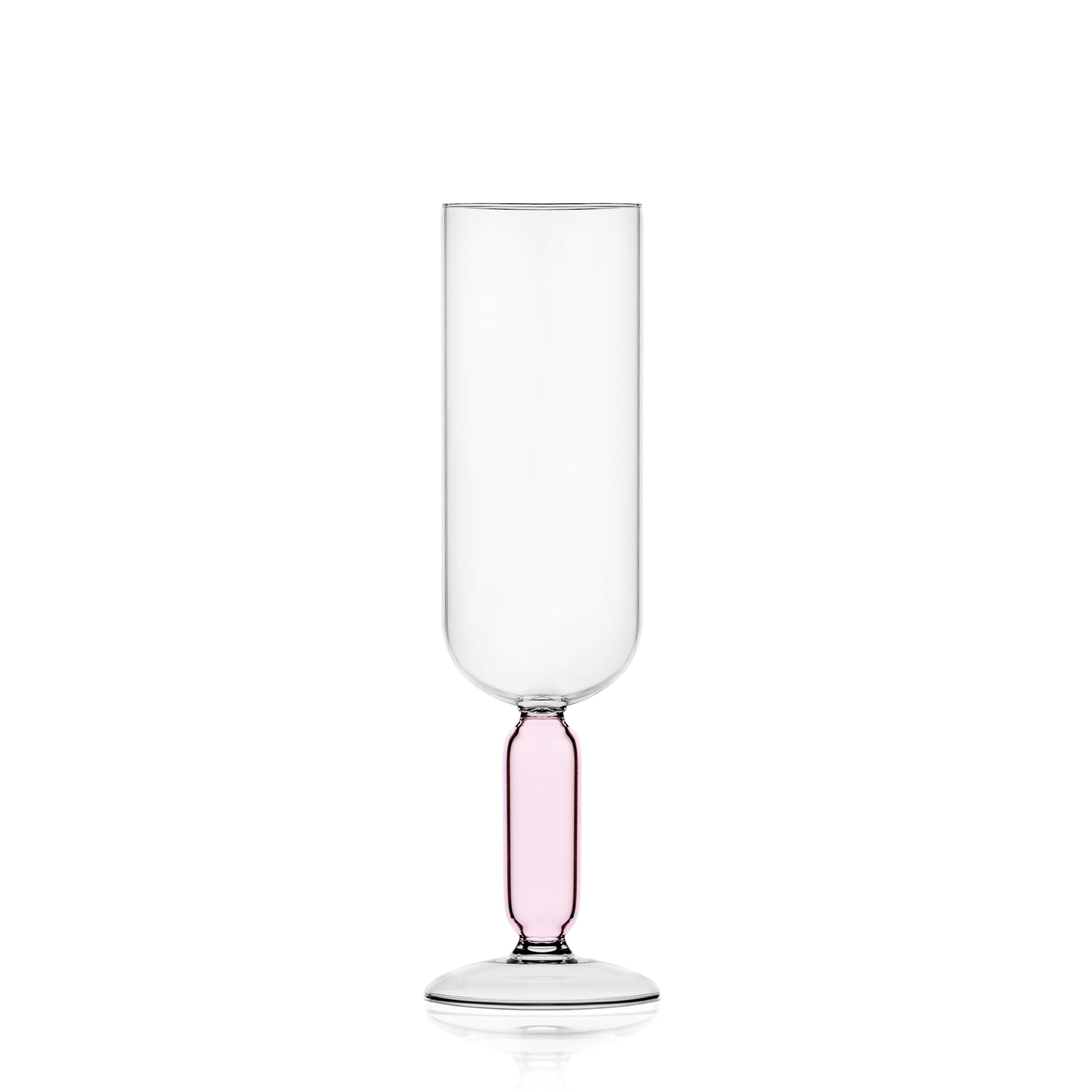 Ichendorf Milano Bloom Collection Goblet, 30 cl, Pink, Borosilicate Glass, Handmade