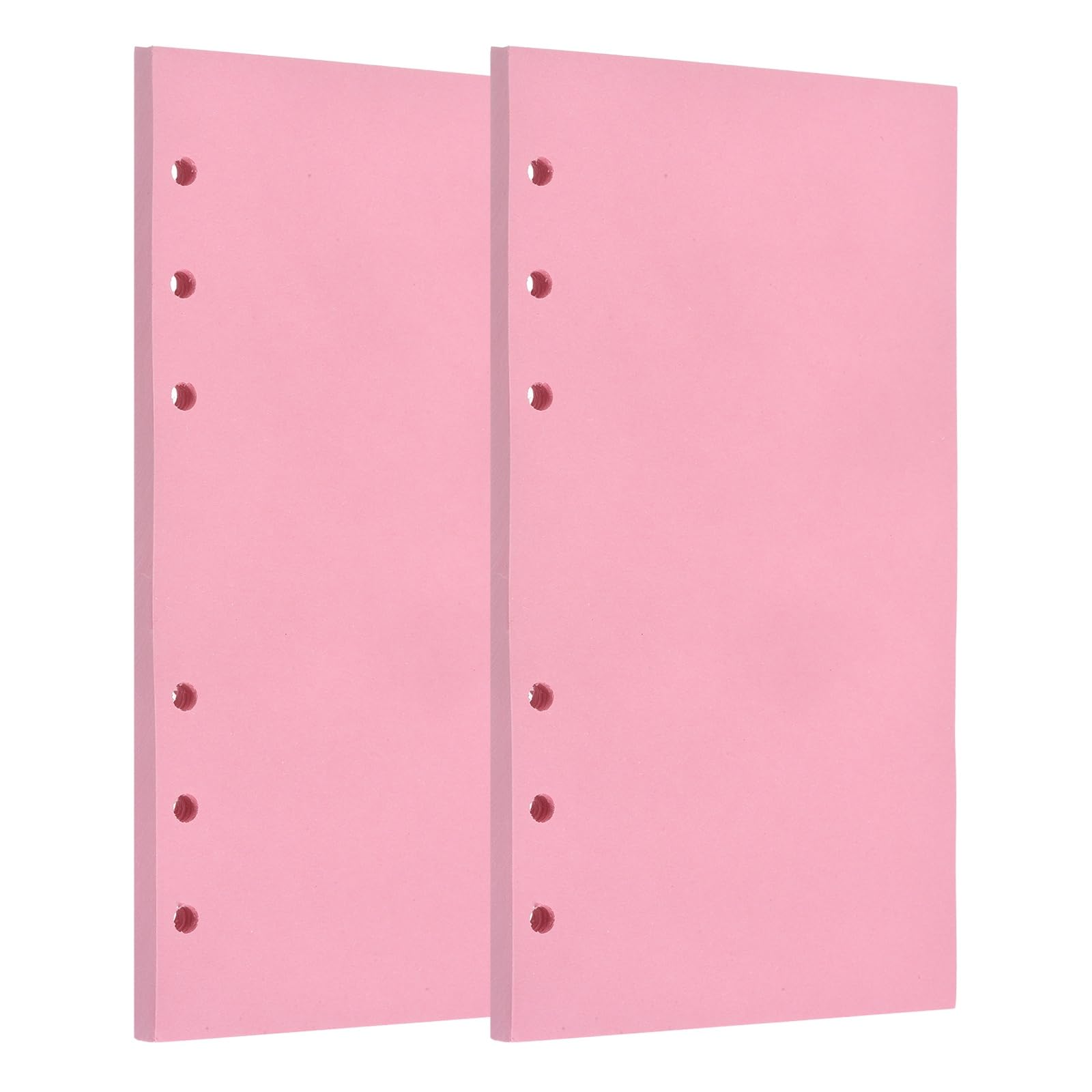 PATIKIL A6 Blank Refill Paper, 120 Sheets/240 Pages Loose Leaf Papers 6 Hole Planner Refills Inserts for 6 Ring Refillable Binders Notebook Filler Insert Diary Journals, Pink