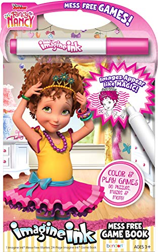 Bendon Disney Fancy Nancy Official Imagine Ink Mess Free Game Book, Multicolor