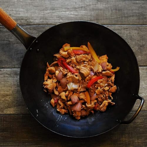 Wok de hierro para cocinar 40cm miniatura 6