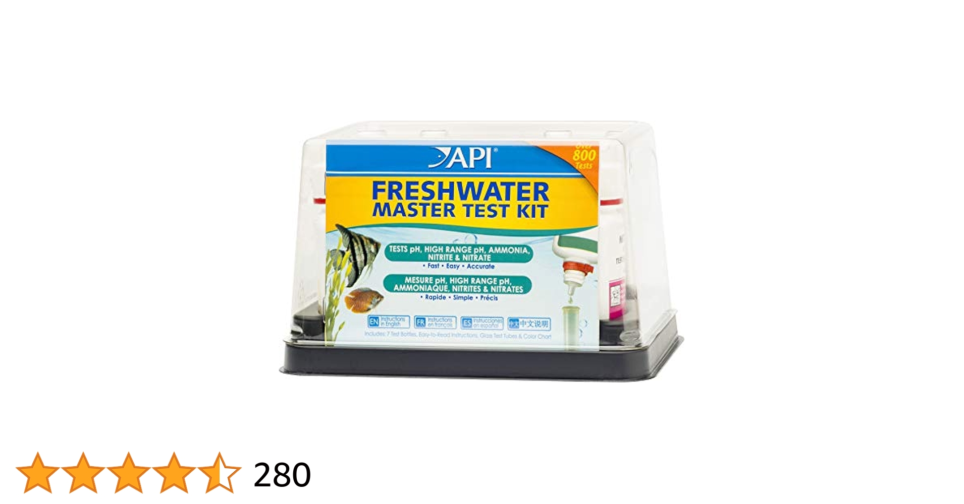【新品未開封】API Freshwater Master Test Kit Amazon.com : API Freshwater Master Test Kit : Pet Supplies