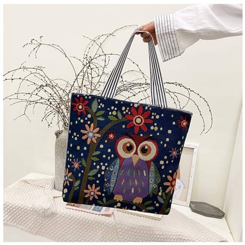 Bolso Tote Estético de Lona con Cremallera y Bolsillo Interno miniatura 5