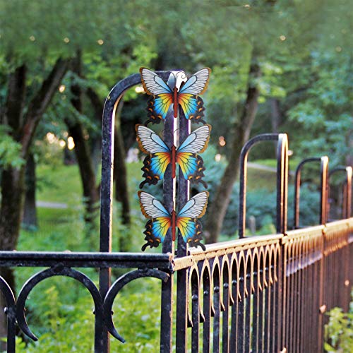 TOPBATHY Metal Parede Arte Borboleta Vivid Insect Inspirado Parede Escultura Estátua Pingente Orname