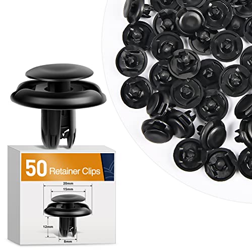 Image of GOOACC 50Pcs Upper Seal Radiator Cover Push-Type Retainer Compatible with Toyota Lexus 90467-08217 4Runner FJ Cruiser Tacoma GX470 Honda Acura 91512-SX0-003 Accord Civic Insight Odyssey