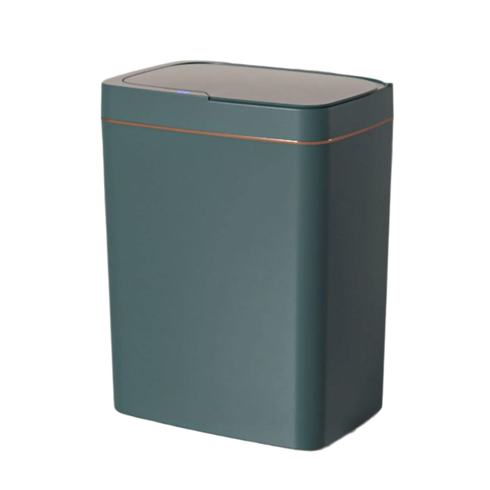 Bnsggl Green Gold Intelligent Trash Bin With Motion Sensors Lid Convenient Automatic Garbage Can For Bathroom Dustbin 15L/18L Capacity