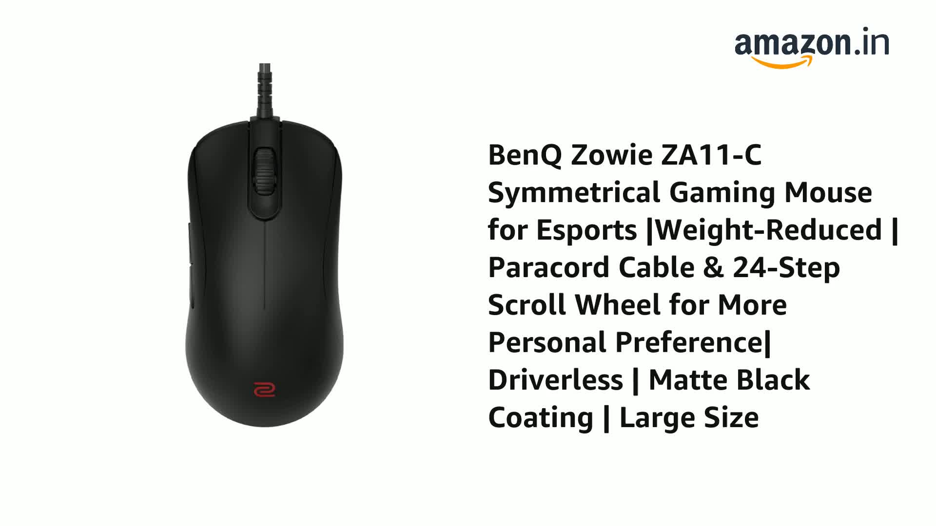 マウス・トラックボール BENQ ZOWIE ZA11-C ZOWIE ZA11-C Symmetrical eSports Gaming Mouse; New C version