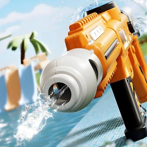Image of Crackles Automatic Electric Water Gun for Kids & Adults | Battery Operated Water Blaster | Continuous Shooting Long Range Squirt Gun | Summer Toy for Holi, Pool & Outdoor Fun- Random Color