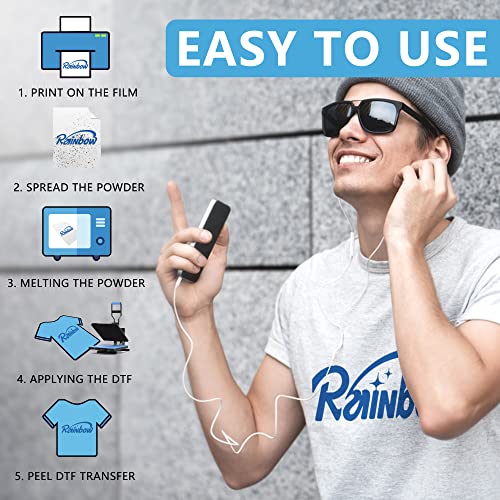 Dtf Transfer Film - A4(8.3" X 11.7") 25 Sheets Double-Sided Matte Clear Pretreat Sheets #TOP6