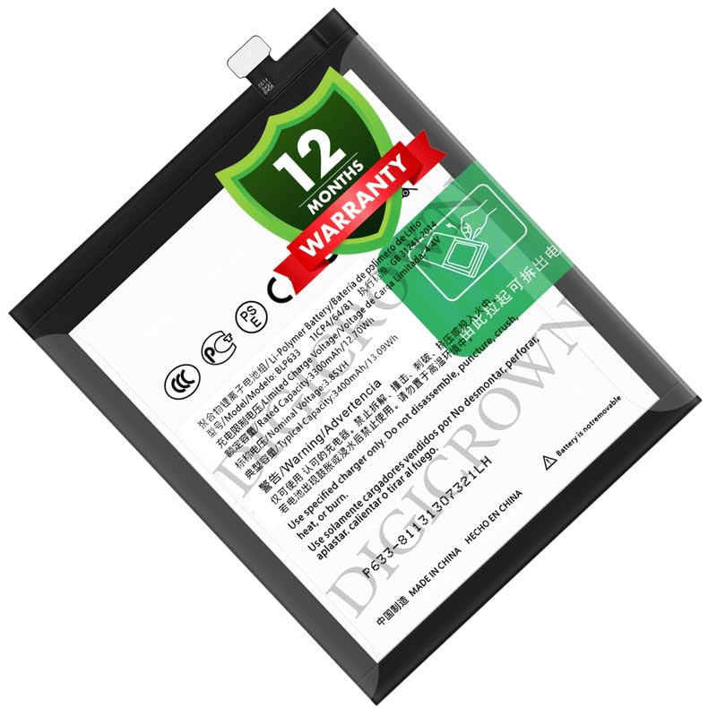 Image of Original BLP633 Battery Compatible for OnePlus 3T - (3400mAh) - 1 Year Warranty DF7