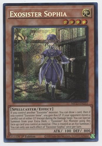 Amazon.com: YU-GI-OH! Exosister Sophia - MP23-EN255 - Prismatic Secret Rare 
