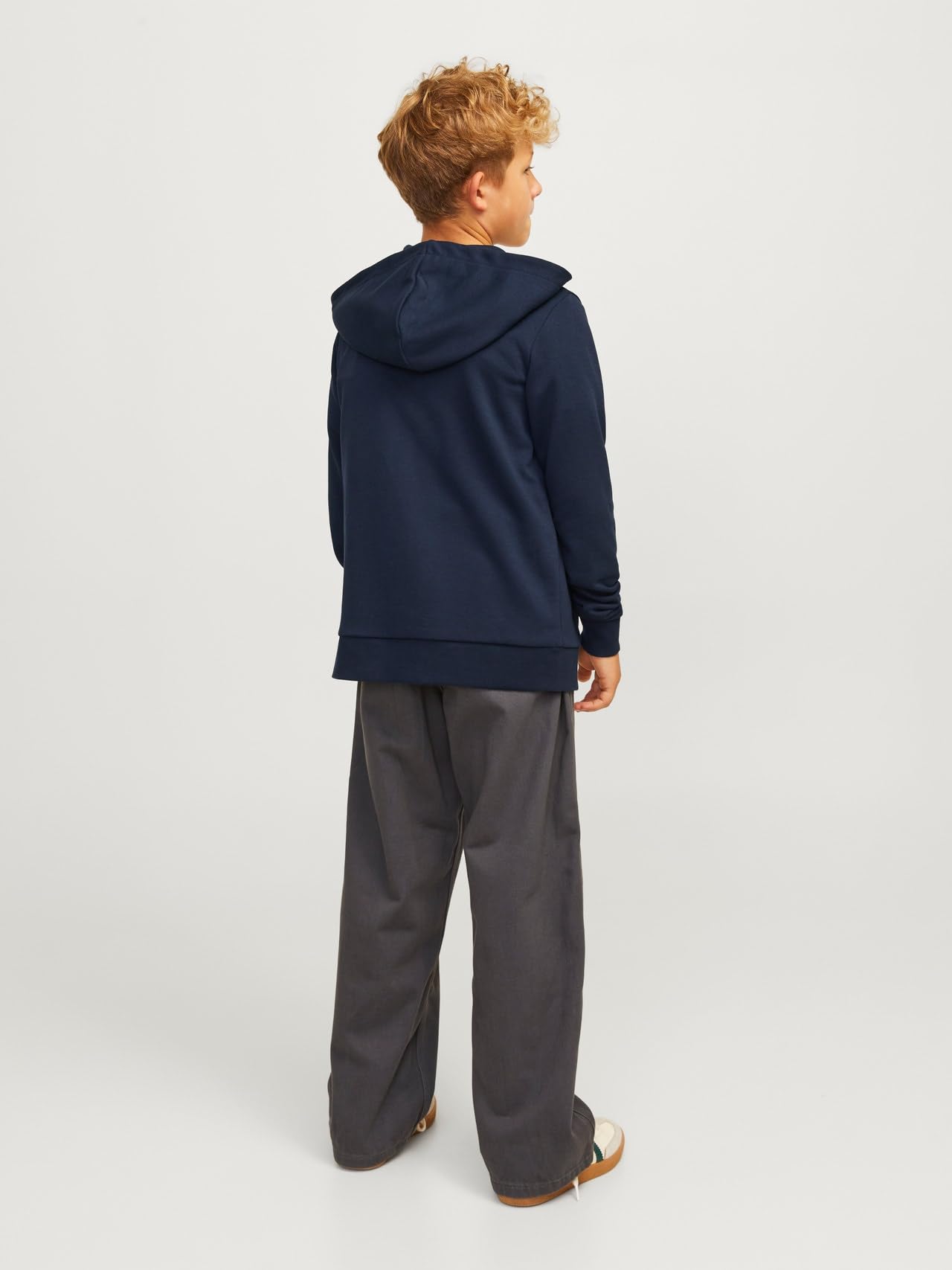 JACK & JONES Jcocaleb - Felpa con Cappuccio E Cerniera Maglione Lavorato a Maglia Uomo