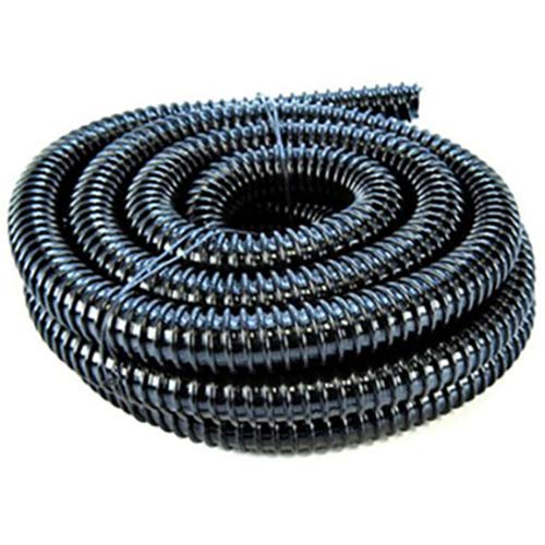 Yamitsu Black Corrugated Flexible Hose Fish Garden Pond Filter Pump Marine Flexi Pipe 15m and 32mm Diameter