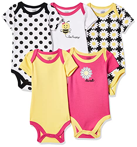 Image of Luvable Friends Baby Girls' Cotton Bodysuits