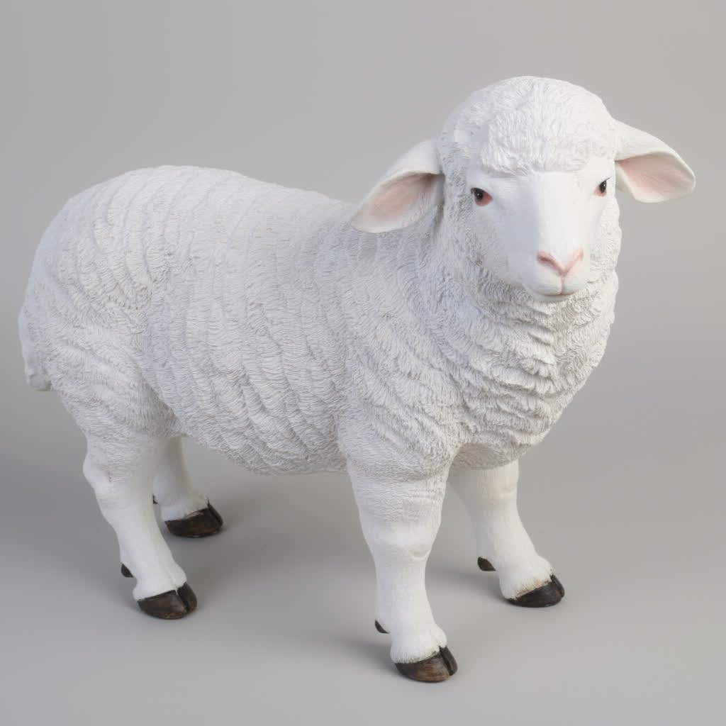 The Enchanted Garden Bringing Gardens To Life White The Enchanted Garden Standing Sheep Garden Ornaments Outdoor Decor Farm Animals Home Resin Decoration Accessories Gardening Gifts