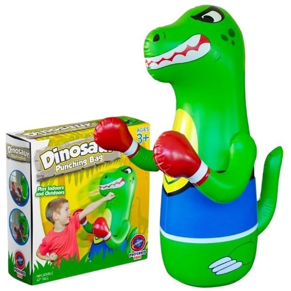 Preferred Toys Inflatable Dinosaur Punching Bag for Kids...
