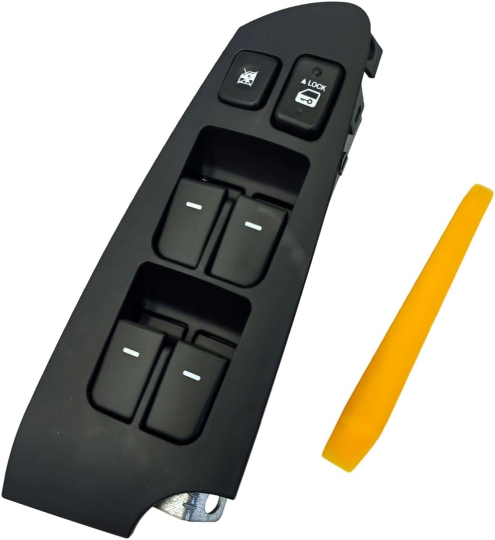93570-1M100WK Front Left Driver Side Power Master Window Control Switch for Kia Forte 2010 2011 2012 2013 935701M100WK Black 1pcs