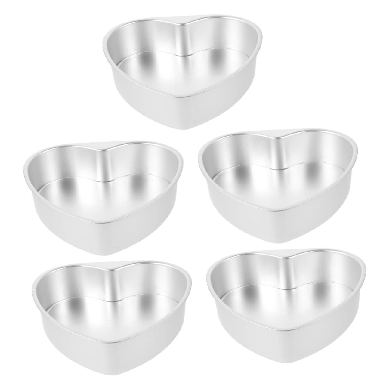 IMIKEYA 5 Pièces Moule À Gâteau En Forme De Coeur Moules À Pâtisserie Plats De Cuisson Pour Four Poêle À Griller Plat À Rôtir Moule À Gâteau Amovible Moule À Gâteau En Forme De Coeur