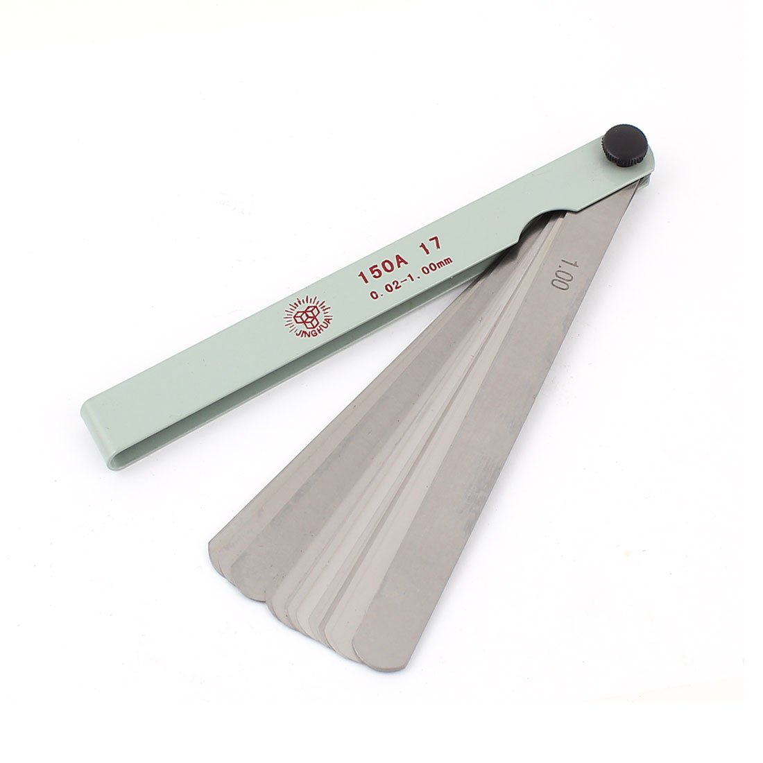 Cfwwsaq One Color Feeler Gauges, 0.02 To 1 Mm Thickness 17 Blade Machinist Mechanic Feeler Gage Gauge Measure Tool For Feeler Gauge Valve Shim