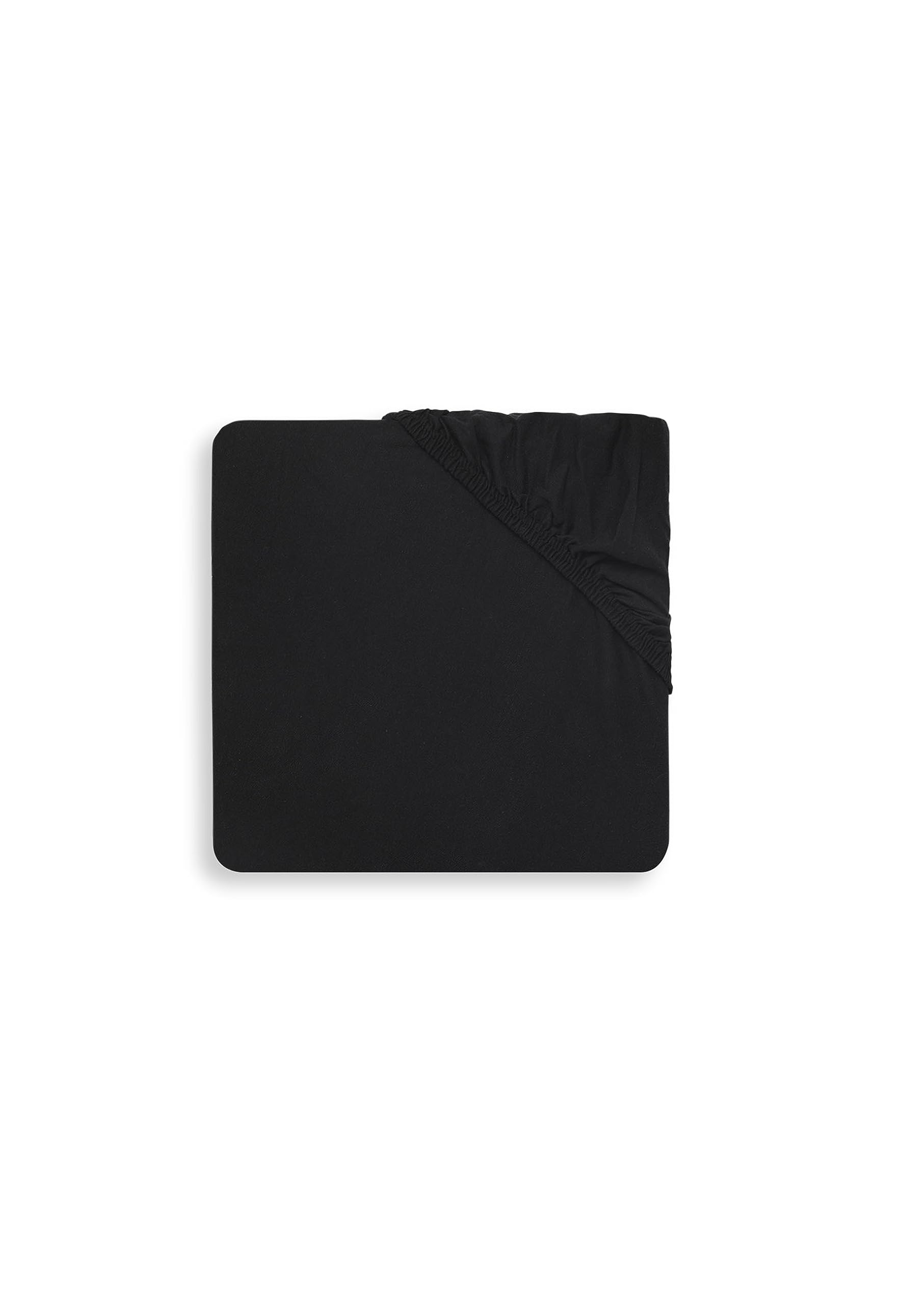 Jollein Jersey prześcieradło z gumką, 60 x 120 cm, czarne