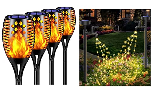 Tomcare Solar Lights Upgraded Solar Garden Lights Solar Pathway Lights #TOP21