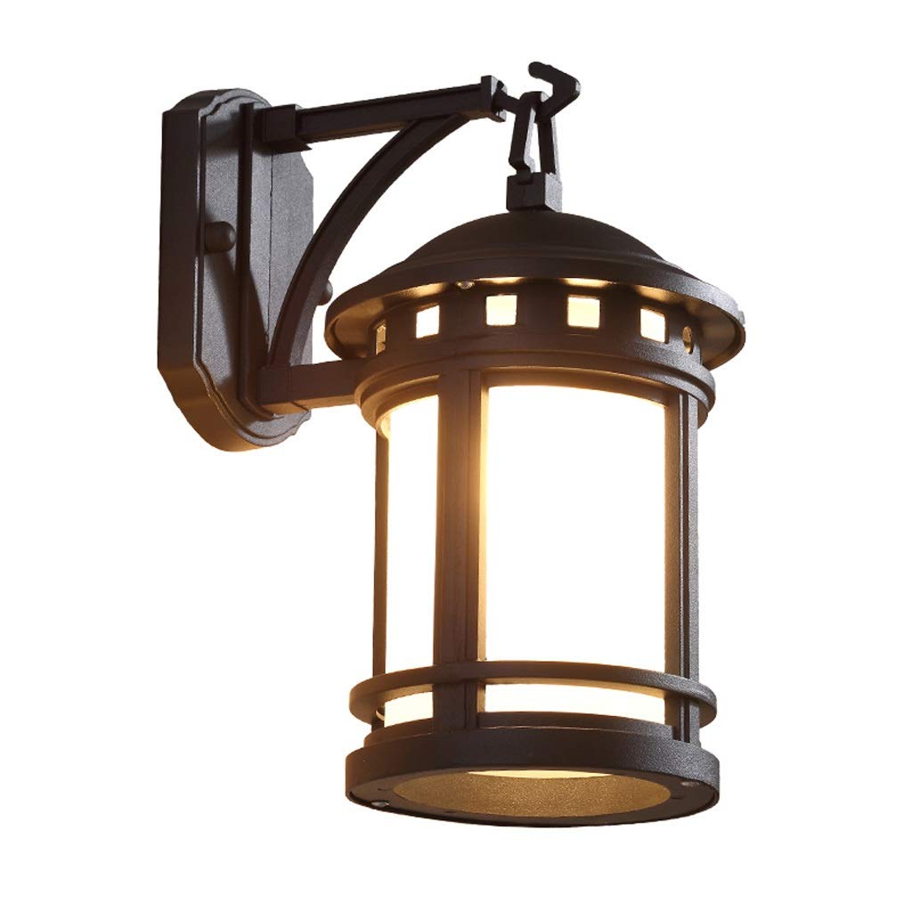 VDOQTLJT American Retro Balcony Terrace Lamp Outdoor Antique European Style Wall Waterproof Courtyard Garden Villa Exterior Lamps