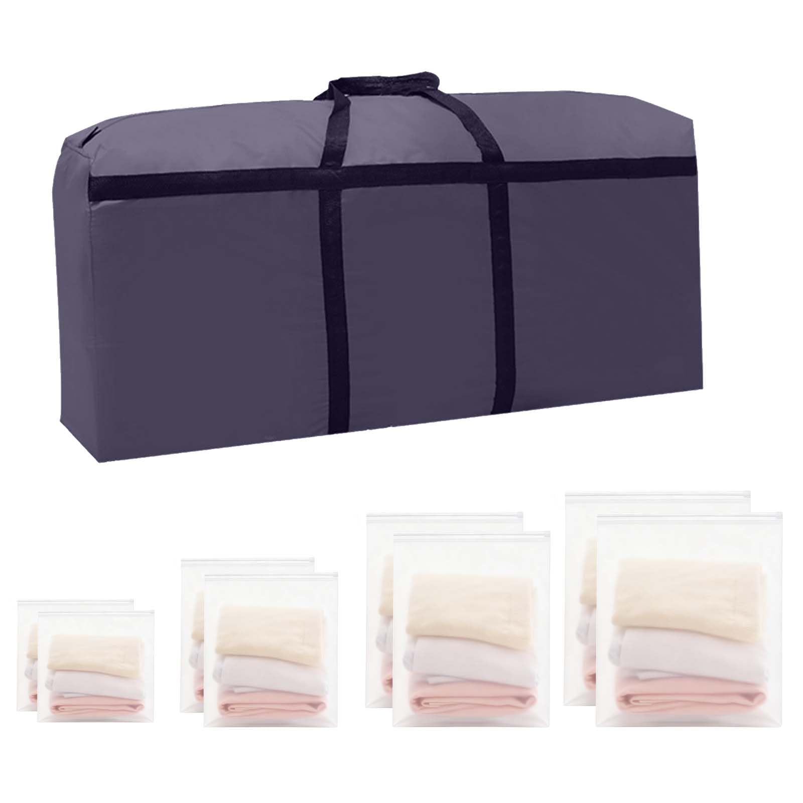 Bolsa de almacenamiento de 240L en tejido Oxford 600D impermeable para organizar mudanzas