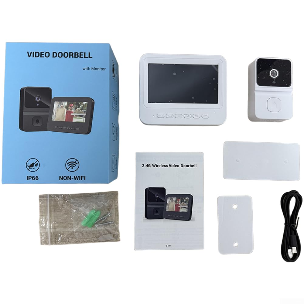 Sonnette Vidéo Fil 4.3 Pouces Écran LCD Sonnette Vidéo Fil 4.3