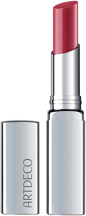 Color Booster Lip Balm in rose - nourishing lip balm with color-adapting pigments - lip plumper with spearmint flavor - prevents dryness & chapping - lip care with kernel oil - 0.1 Oz
