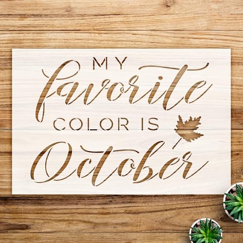 Autumn Leaves Stencil for Wood and Crafts, Reusable Mylar Template, Ideal for Fall Home Decor and DIY Projects - Size A3 (16.5