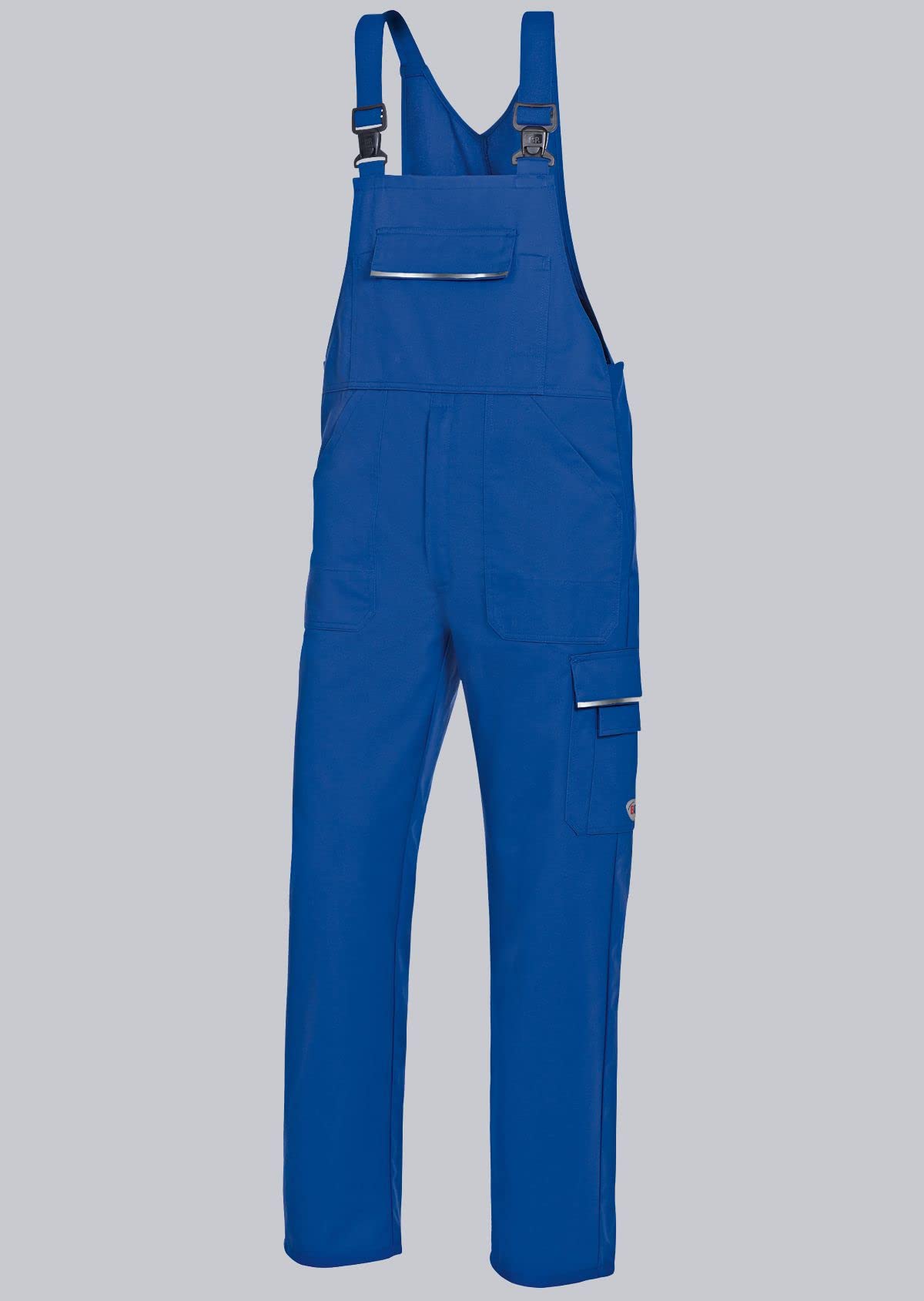 BP 1797-720-110-58n, Work trousers, with double waist button and elasticated back 305,00 g/m², Reinforced cotton night blue/anthracite, 41/42n