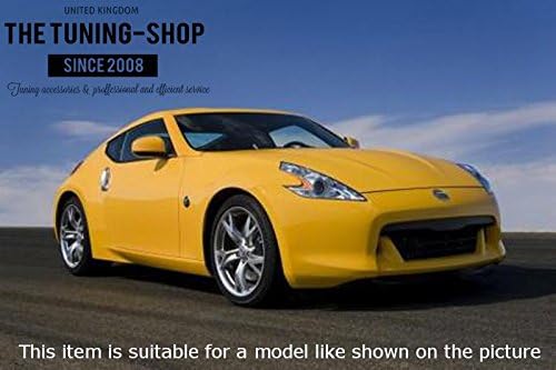 Miniatura 4 de The Tuning-Shop Ltd Para Nissan 370Z Z34 2009-2016 Manual Shift Boot Cuero Negro Con Costuras Azules