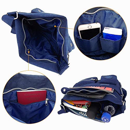 Ekavale - lichte schoudertas voor dames - praktische crossbody tas - met veel vakken - waterafstotende schoudertas voor dames - Image 6