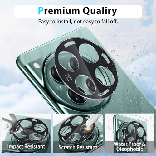 Image of Xmon Back Camera Lens Protector for OnePlus 12 (1 Pack) Premium Camera Glass Protector Guard, Anti-Scratch, Ultra-Clear, Easy Installation