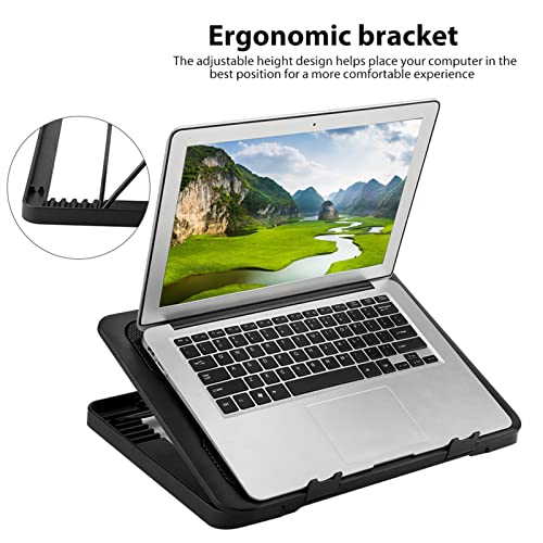 Base refrigerante portátil para laptop con 5 ventiladores silenciosos miniatura 3