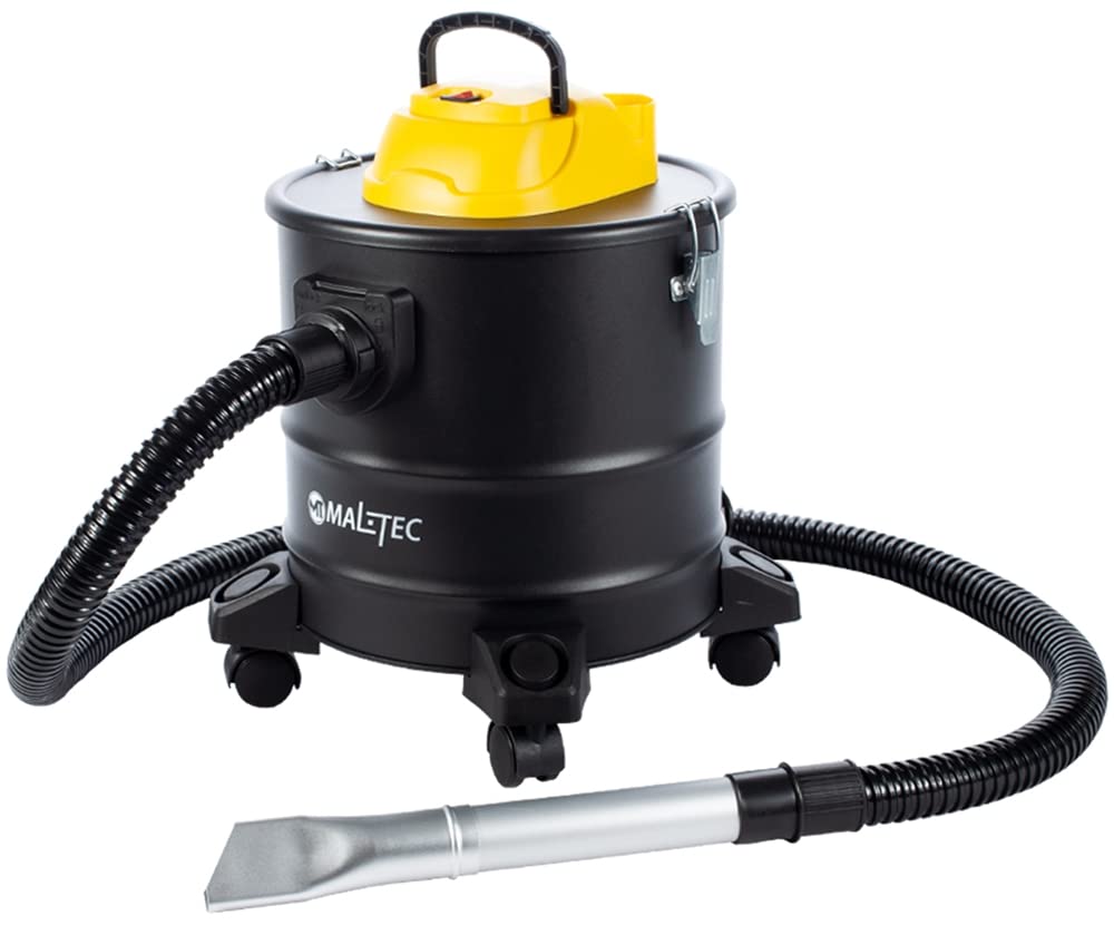 MalTec 5901924214304 Odkurzacz Przemysłowy TurboVac ML1800-ASH | do Popiołu | Kominkowy | Zbiornik Aluminiowy 18L | Moc 1800W | Filtr HEPA | Dmuchawa | Duża moc ssania