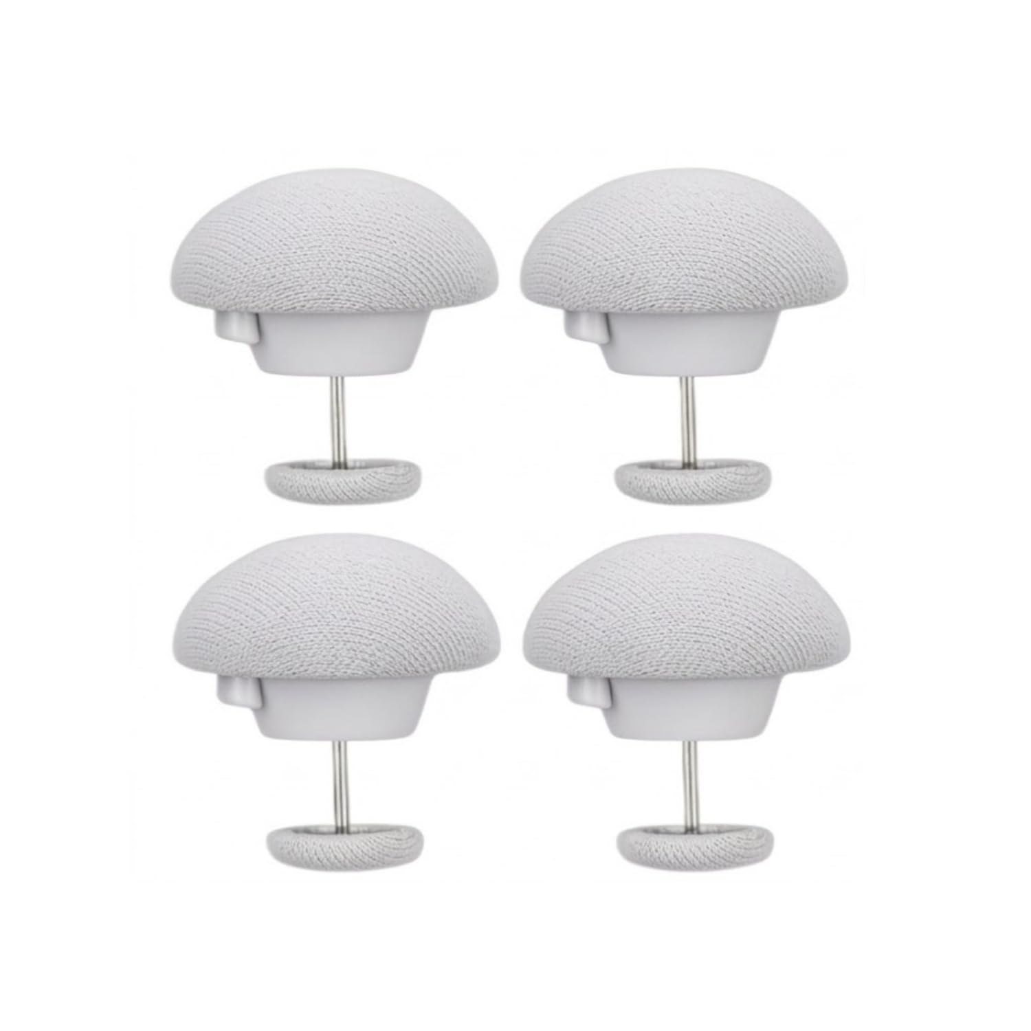 P-PLUS INTERNATIONAL Removable Quilt, Bedding Fastener Clips Heart Shape, Comforter Holder Pins Set, No More Sagging Pillows, Blankets, Cushions, Bed Sheets, Quilt Cover Clips (Grey, Set of 4)-image-28
