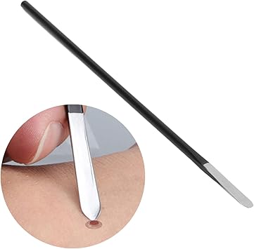 Corn Remover Tool, Pedicure Tools for Feet, Stainless Steel Pedicure Knife for Toes with Non Slip Handle for Peels