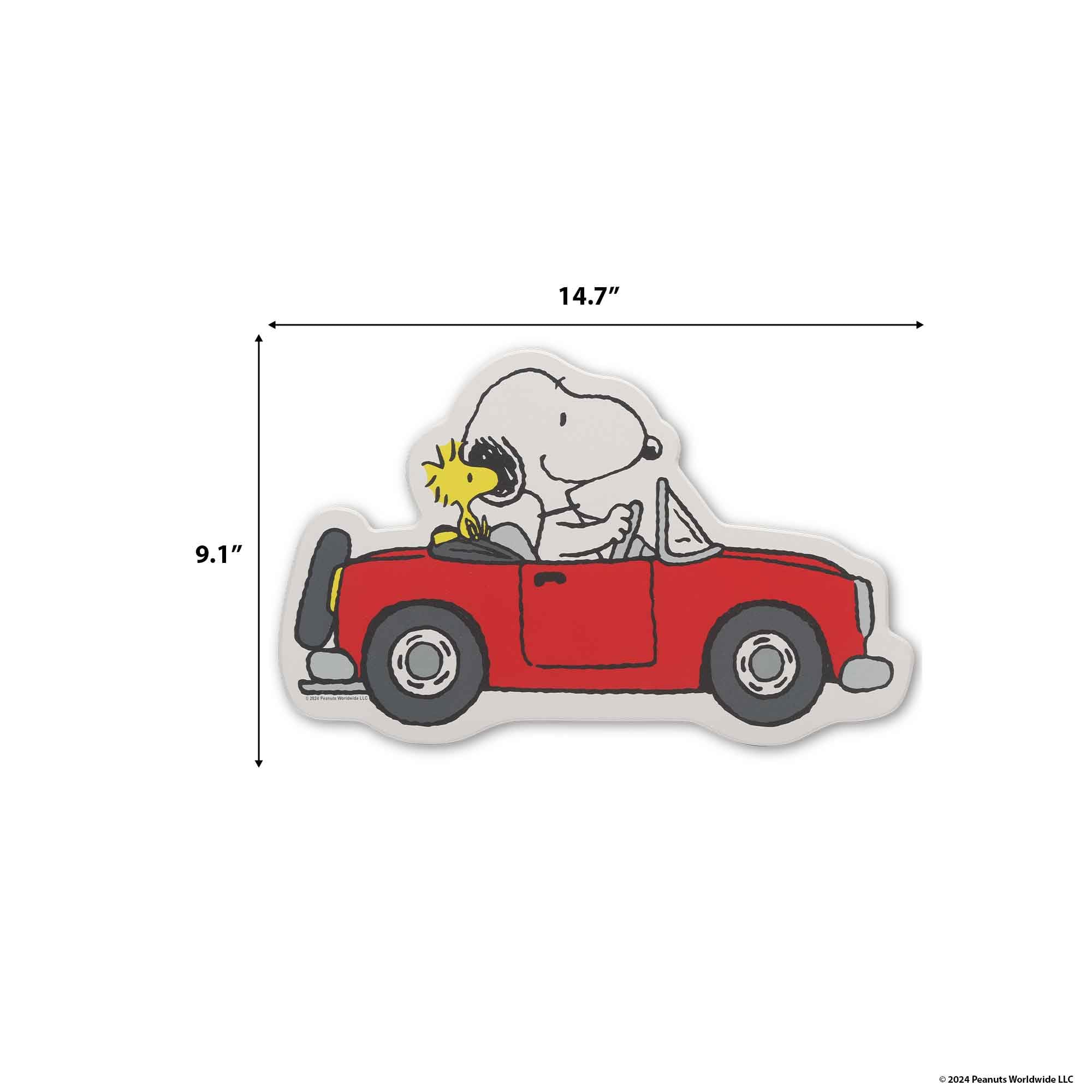 Amazon.com: Open Road Brands Peanuts Snoopy and Woodstock in Red