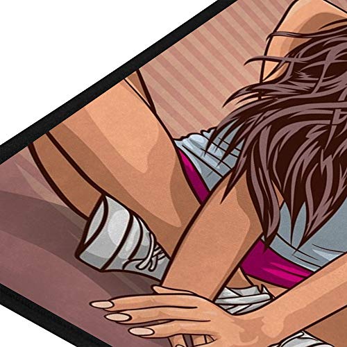 Tapis de cuisine pop art antidérapant lavable en polyester