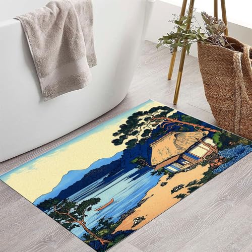 Tapis de porte extérieur imperméable 80x120cm grand format lavable et robuste - 4