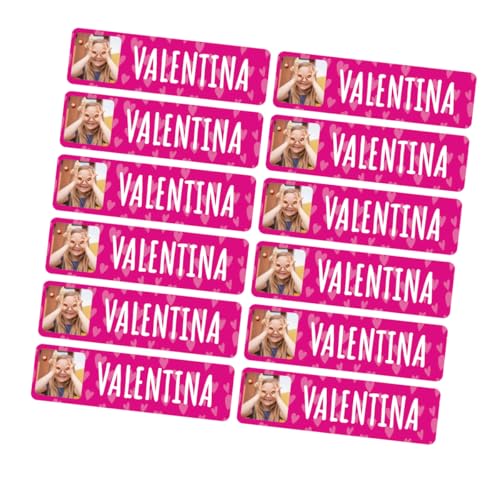 DEREGALOOS Etiquetas Termoadhesivas Personalizadas Con Foto Para Ropa Infantil. Pegatinas Con Nombre Para Guardería Y Colegio. Tecnología DTF. Tamaño Grande 8,5x2,4 Cm (13)