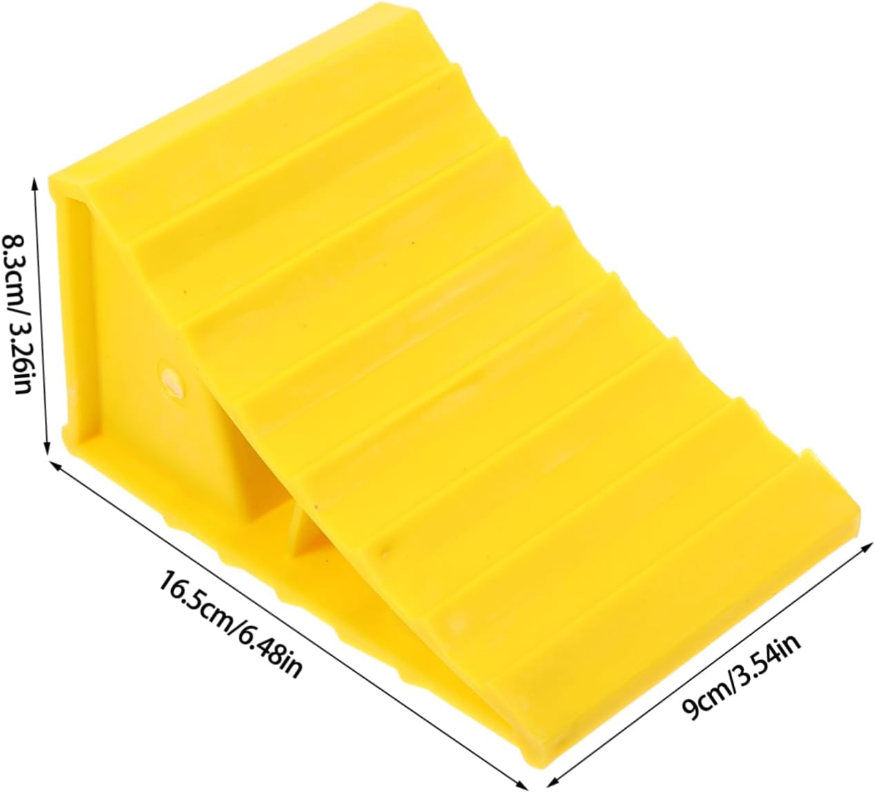 Mikinona 4pcs Heavy Duty Wheel Chocks Handle Tire Blocks for Travel Trailers Rvs and Campers Tire and Non- Design for Parking