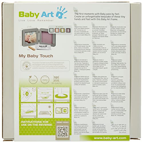 Porta Retrato My Baby Touch Baby Art, Grey