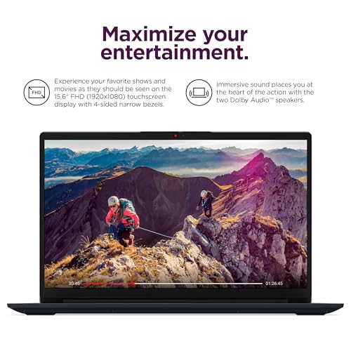 Image of Lenovo IdeaPad 15.6 inch Flagship Touchscreen Laptop 2025, 10-Core Intel i5, Lifetime Office 2024, Copilot AI, 24GB RAM, 1.5TB Storage (1TB SSD + 500GB Ext), HubxcelAccessory, Long Battery, Win 11 Pro