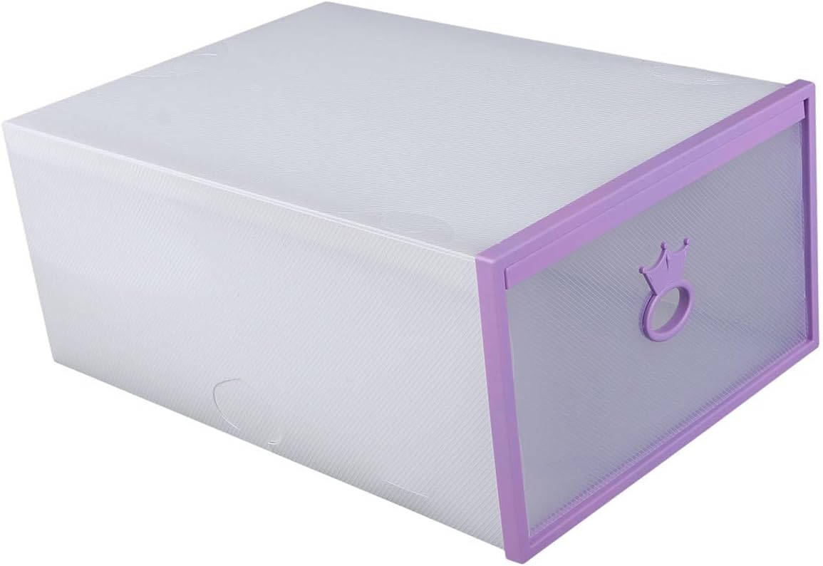 Alipis Thickened Transparent Plastic Shoe Box with Drawer Stackable Portable Storage Container for Men and Women Scratch-resistant Organizer with Window for Easy Shoe Display and Access