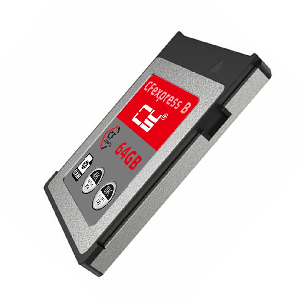 xiwai CFExpress Tipo B 64 GB CFE CFB Adaptador de Tarjeta de Memoria Compatible con XS Camera 8K Rohpcia Expansión