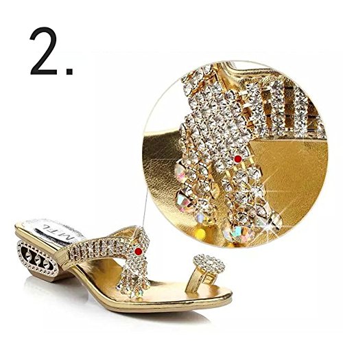 Girllike Women's Toe Ring Summer Beach Party Get Together School Carnival Casual Evening Slipper Sandals - Image 4