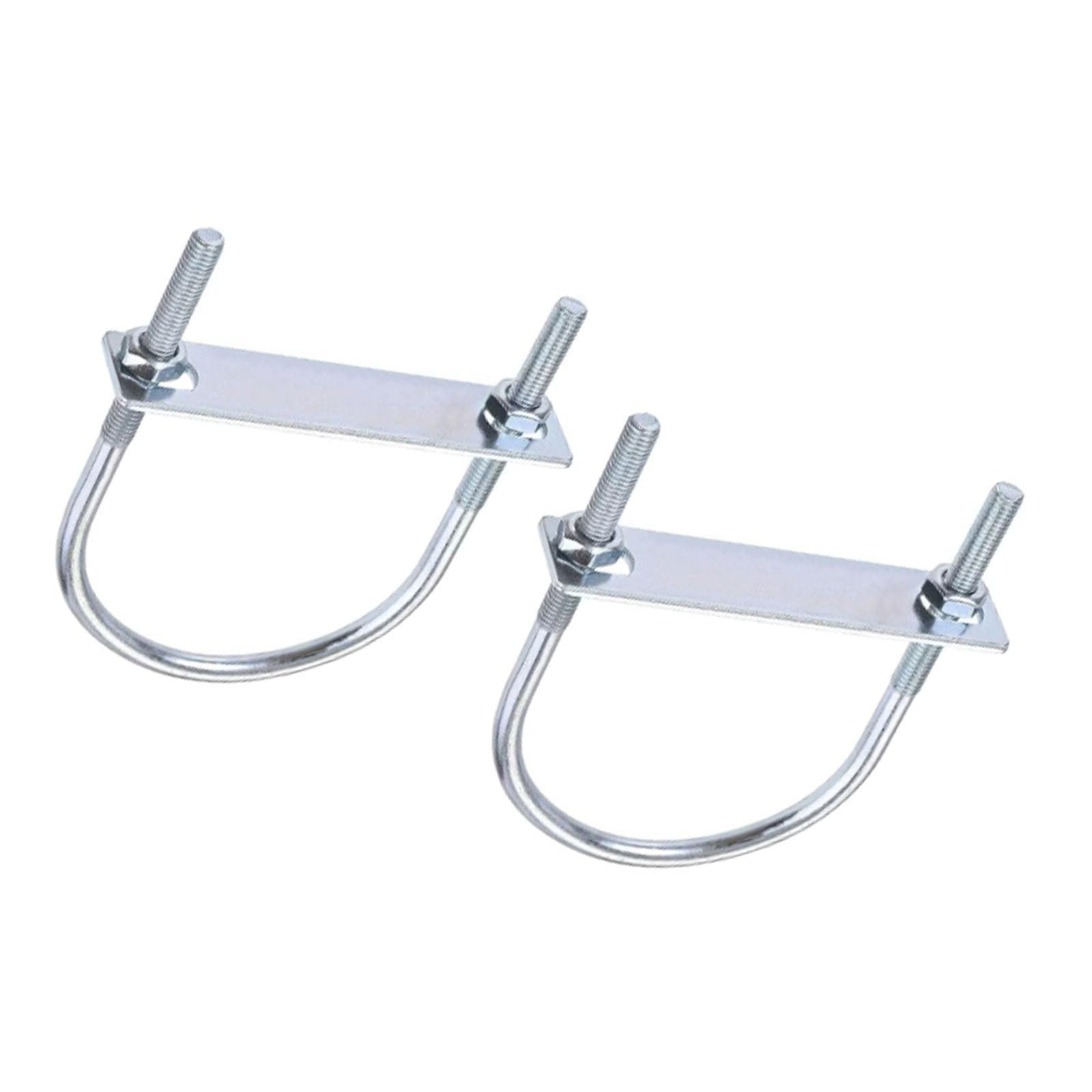 ROWORKX 2Sets Round U Bolts, M8x80x130mm Stainless Steel U Shape Bolts, U Clamp Bolt with Nut