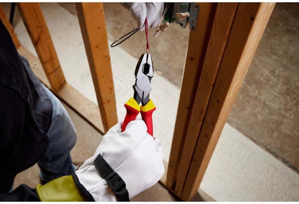 Linemans Pliers, Electrician Tools, Lineman Tools, Hand Tools,For Milwaukee 48-22-2209 1000v Insulated 9